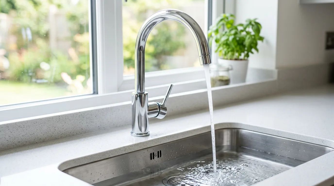 Local Plumbing Master Pros same day plumber fixing a faucet in DeWitt, IA